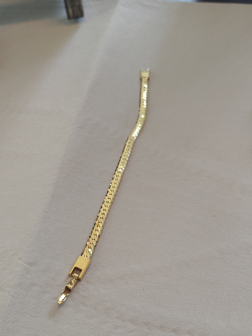 Napier Classic Gold-Tone Herringbone Bracelet for Women